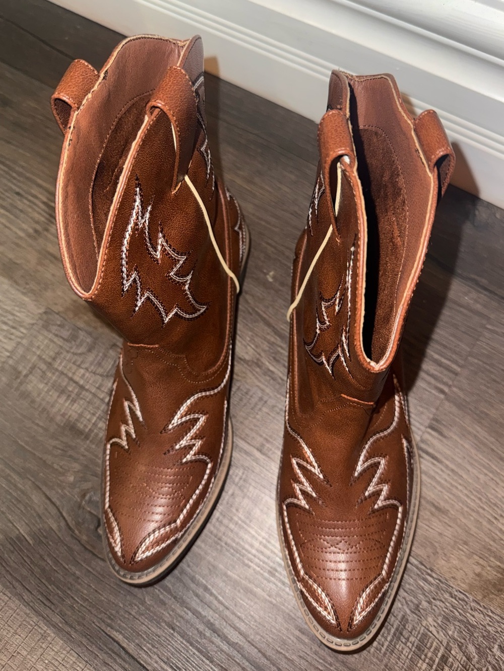 Leather Western Cowgirl Boots - Picture 2 of 7